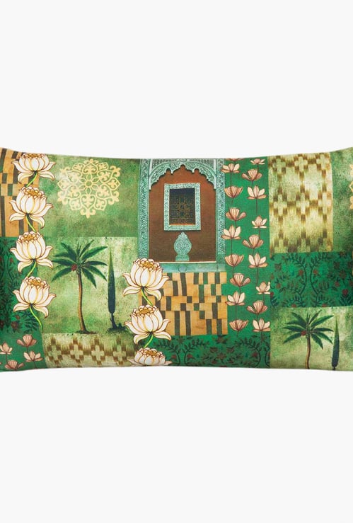 INDIA CIRCUS Graphic Print Cushion Cover - 50.80 x 30.48 cm