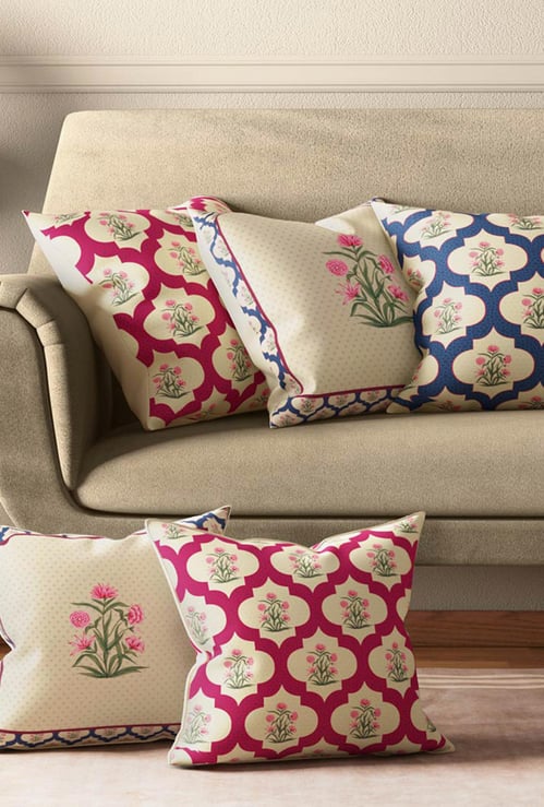 INDIA CIRCUS Poppy Window Cushion Cover - Set of 5 - 40 x 40 cm