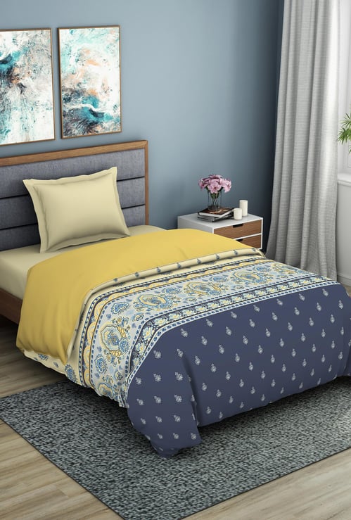 SPACES Essentials Reagalis Printed Single Bed Quilt - 150 x 218 cm