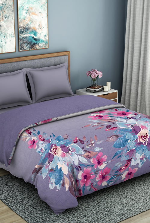 SPACES Organic Cotton Printed Cotton Double Bed Quilt - 224 x 270 cm