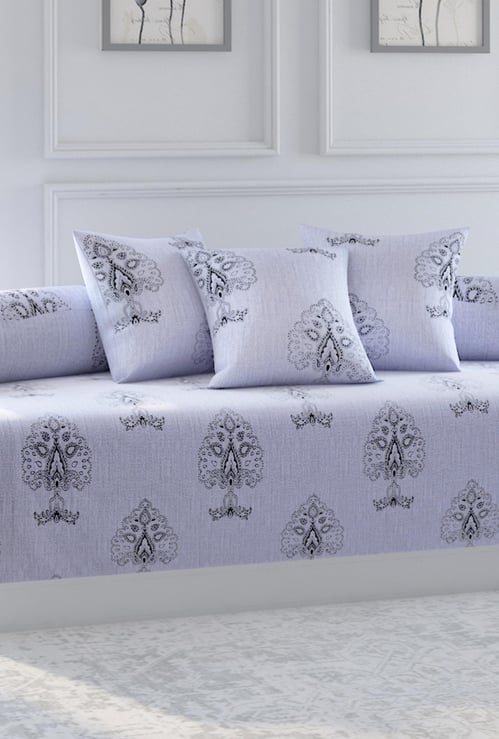 SWAYAM Ananda Printed 6-Pc. Diwan Set - 152 x 228 cm