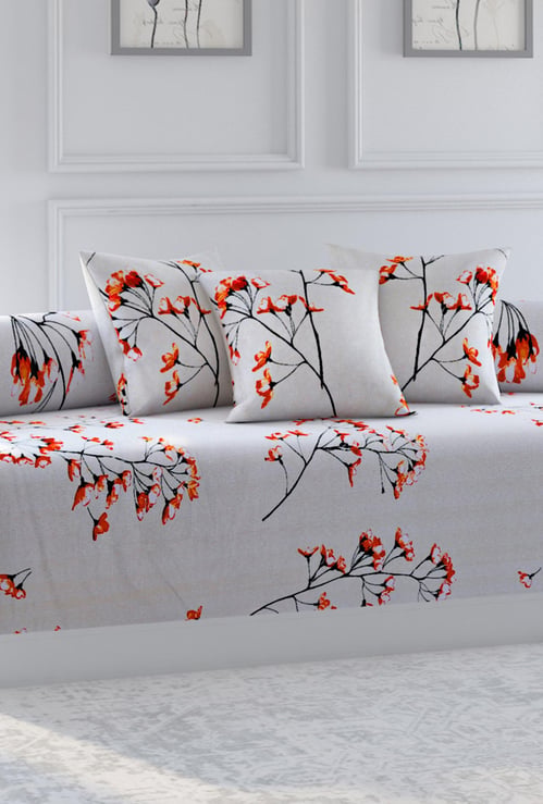 SWAYAM Ananda Printed 6-Pc. Diwan Set - 152 x 228 cm