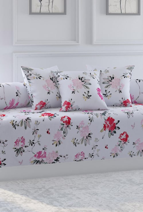 SWAYAM Ananda Printed 6-Pc. Diwan Set - 152 x 228 cm