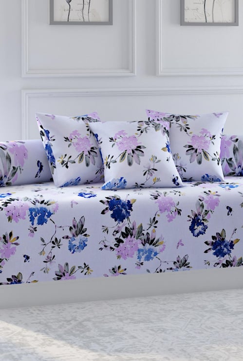 SWAYAM Ananda Printed 6-Pc. Diwan Set - 152 x 228 cm