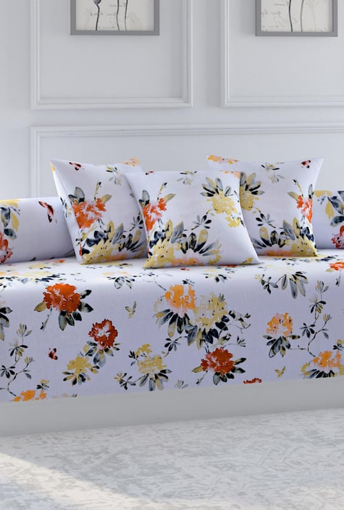 SWAYAM Ananda Printed 6-Pc. Diwan Set - 152 x 228 cm