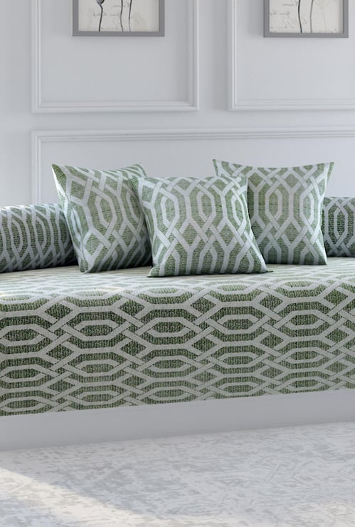 SWAYAM Sparkle Printed 6-Pc. Diwan Set - 150 x 225 cm