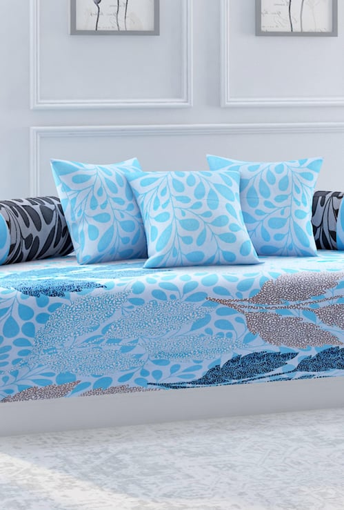 SWAYAM Sparkle Printed 6-Pc. Diwan Set - 150 x 225 cm
