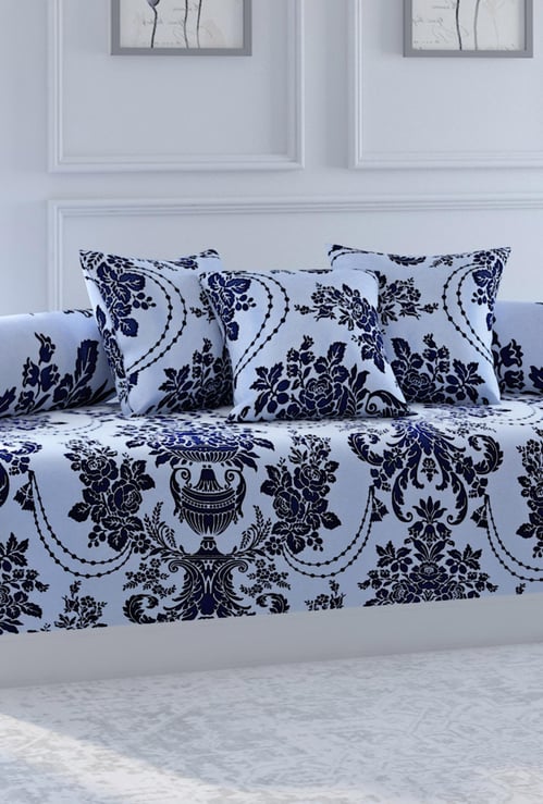 SWAYAM Sparkle Printed 6-Pc. Diwan Set - 152 x 228 cm