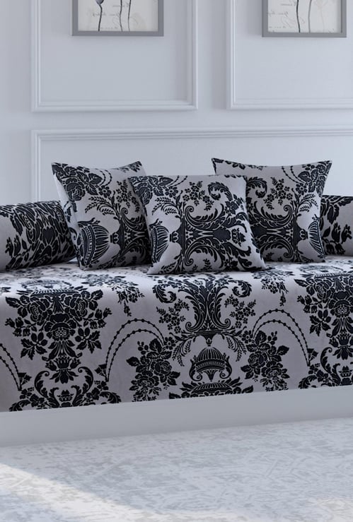 SWAYAM Sparkle Printed 6-Pc. Diwan Set - 150 x 225 cm