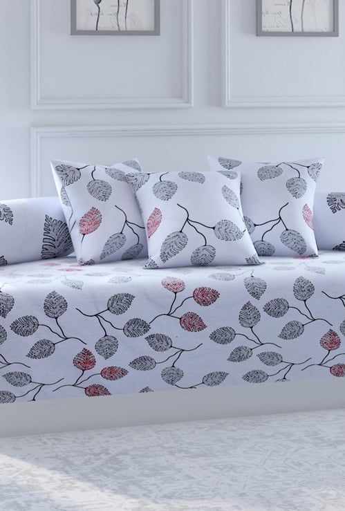 SWAYAM Veda Printed 6-Pc. Diwan Set - 152 x 228 cm