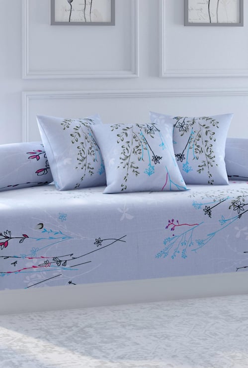 SWAYAM Veda Printed 6-Pc. Diwan Set - 152 x 228 cm