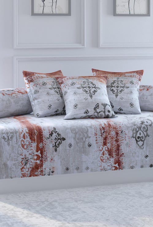 SWAYAM Veda Printed 6-Pc. Diwan Set - 152 x 228 cm