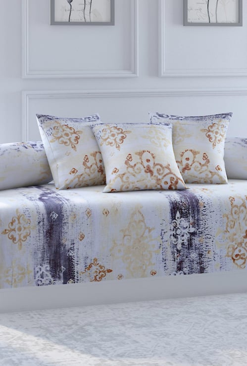 SWAYAM Veda Printed 6-Pc. Diwan Set - 152 x 228 cm