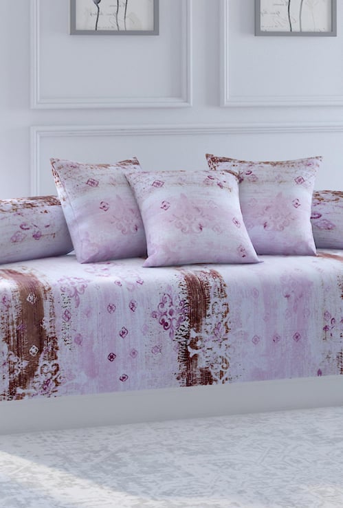 SWAYAM Veda Printed 6-Pc. Diwan Set - 152 x 228 cm
