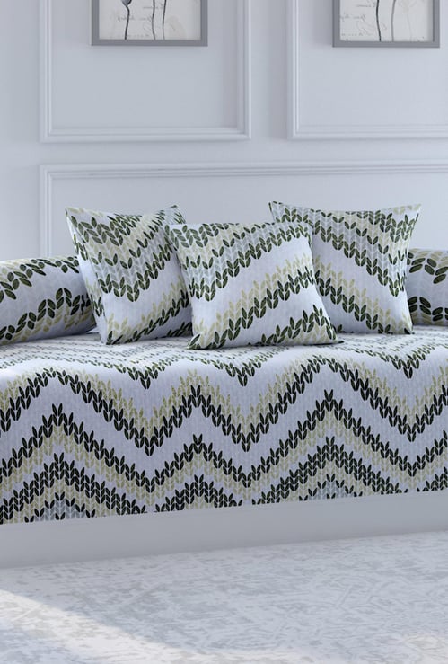 SWAYAM Veda Printed 6-Pc. Diwan Set - 152 x 228 cm