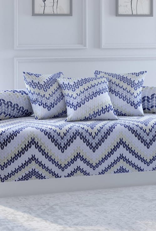 SWAYAM Veda Printed 6-Pc. Diwan Set - 152 x 228 cm