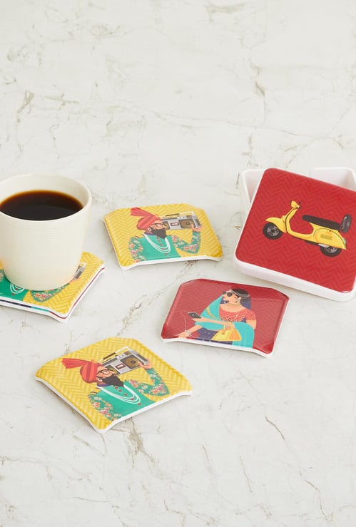 Raisa Pop Street Coaster - Set Of 6