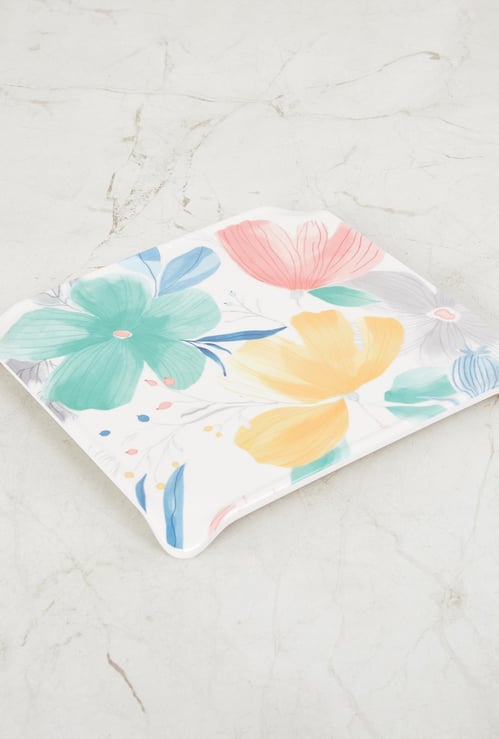Meadows Malva Floral Printed Hot Pot Stand - 19 cm