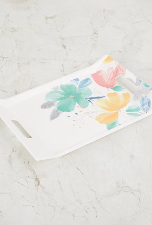 Meadows Malva Trendy Floral Printed Serving Tray