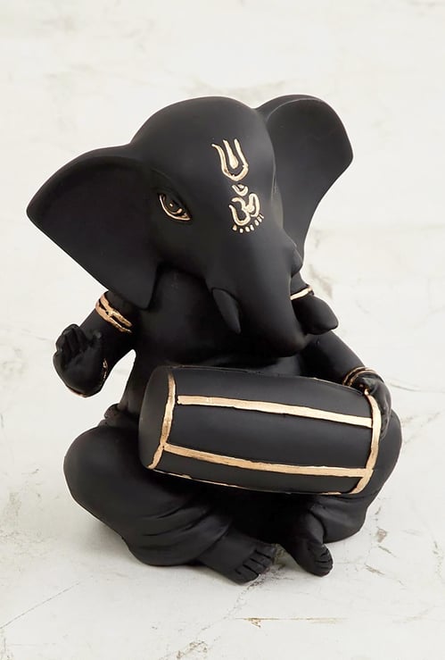 Corsica Harmony Ganesha with Dholak Figurine