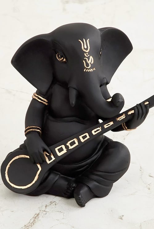 Corsica Harmony Ganesha with Sitar Figurine