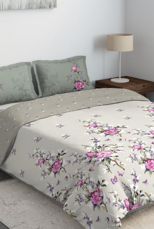 D'DECOR Cherish Printed 4-Pc. Double Bed In Bag - 229 x 274 cm