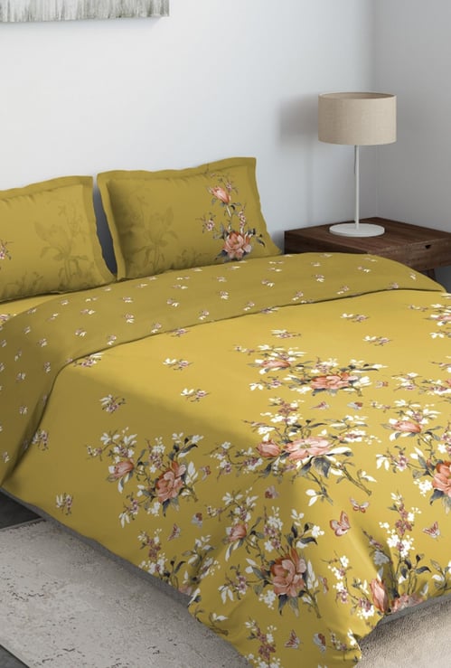 D'DECOR Cherish Printed 4-Pc. Double Bed In Bag - 2.29 x 2.74 m