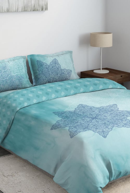 D'DECOR Cherish 4-Pc Printed Double Bed In Bag - 229 x 274 cm