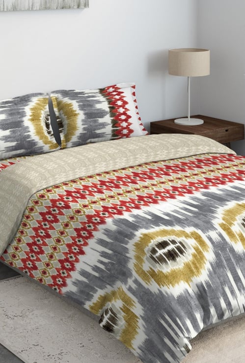D'DECOR Cherish Printed 4-Pc. Double Bed In Bag - 229 x 274 cm