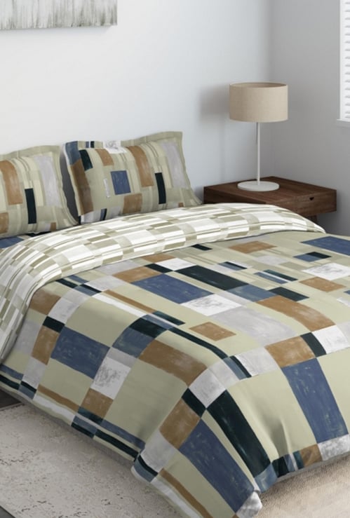 D'DECOR Primary Printed 4-Pc. Double Bed In Bag - 229 x 274 cm