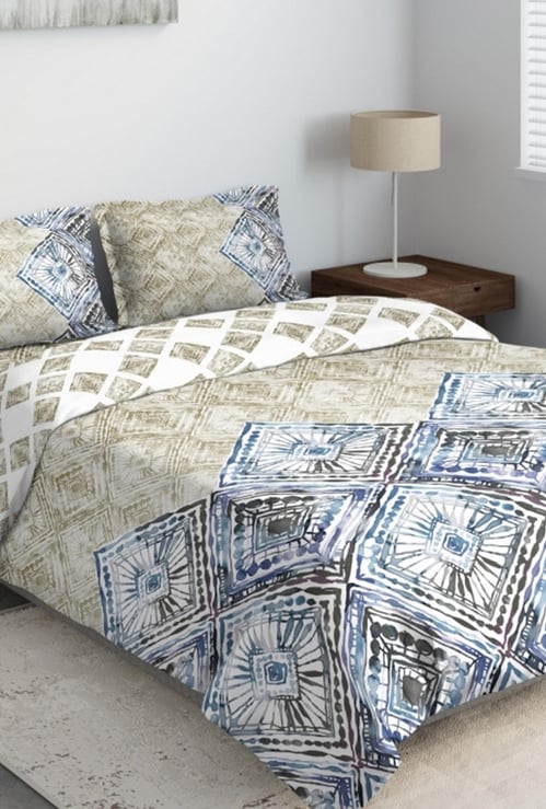 D'DECOR Primary Printed 4-Pc. Double Bed In Bag - 229 x 274 cm
