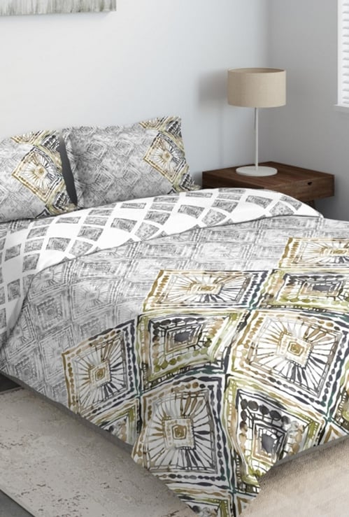 D'DECOR Primary Printed 4-Pc. Double Bed In Bag - 229 x 274 cm