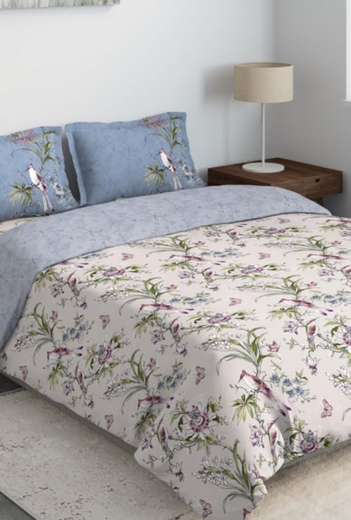 D'DECOR Primary 4-Pc Printed Double Bed In Bag - 229 x 274 cm
