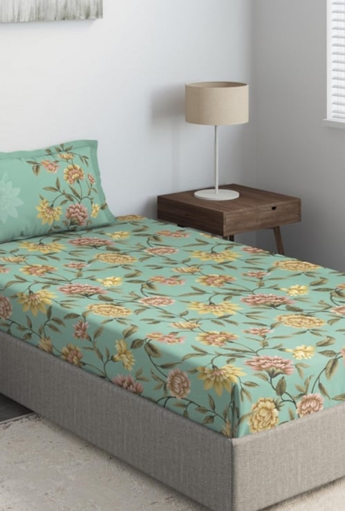 D'DECOR Primary 2-Pc Printed Single Bedsheet Set - 190 x 254 cm