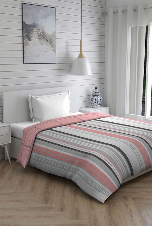LAYERS Lombardy Printed Reversible Single Bed Comforter - 152 x 224  cm
