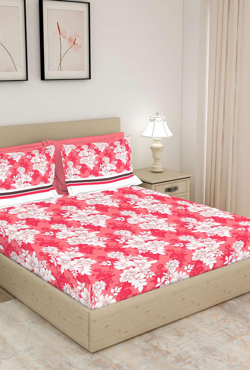 LAYERS Bologna Printed 3-Pc. Double Bedsheet Set - 274 x 274 cm