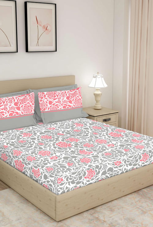LAYERS Bologna Printed 3-Pc. Double Bedsheet Set - 274 x 274 cm