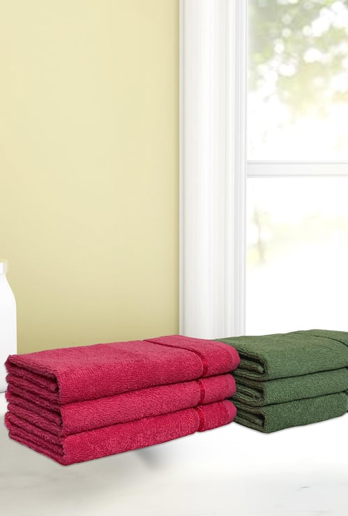SPACES Seasons Best Quick Dry Hand Towel - Set Of 6 - 40 x 60 cm
