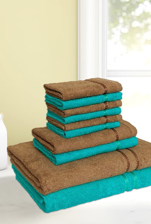 SPACES Core Seasons Best Quick Dry Solid Towel - Set of 10