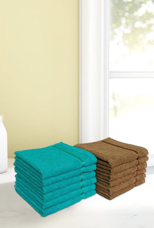 SPACES Seasons Best Quick Dry Face Towel - Set Of 12 - 30 x 30 cm