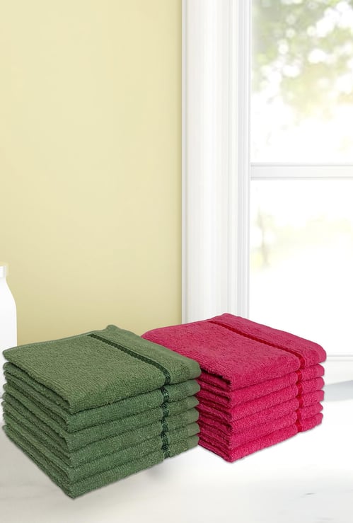 SPACES Core Seasons Best Quick Dry Face Towel - Set of 12 - 30 x 30 cm