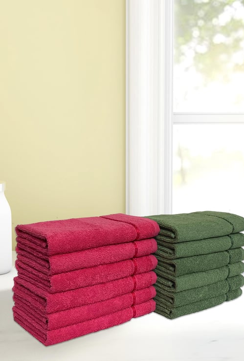 SPACES Seasons Best Quick Dry Hand Towel - Set Of 12 - 40 x 60 cm