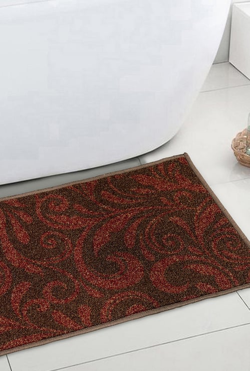 SPACES Welhome Unwinders Printed Small Bath Mat- 57 cm  x 38 cm