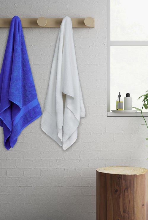 SPACES Atrium-Colorfas 480 GSM Cotton Bath Towel - Set Of 2