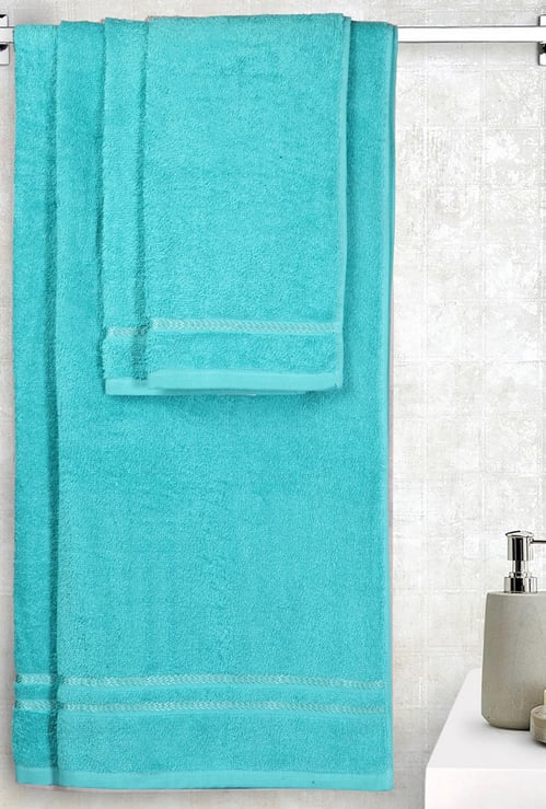 SPACES Seasons Best Quick Dry Solid Cotton Towels - Set of 4