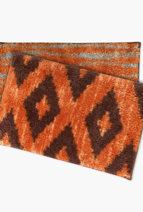 SPACES Atrium Plus Patterned Foot Mat - Set of 2 - 39 x 60 cm