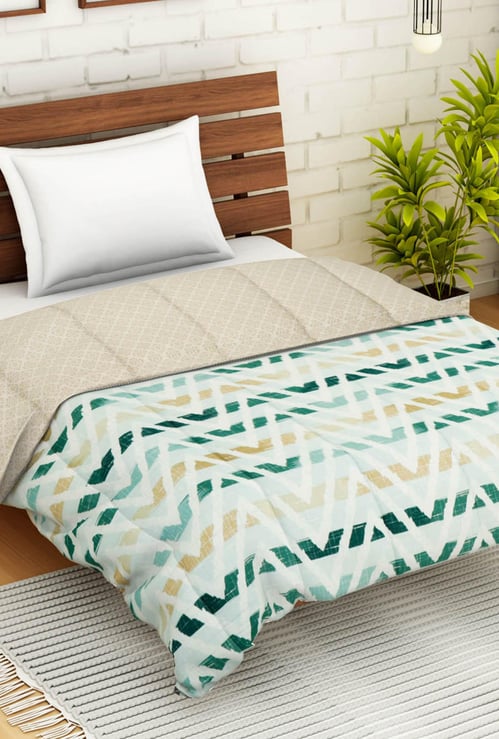 SPACES Welhome Unwinders Printed Single Bed Quilt - 150 x 220 cm