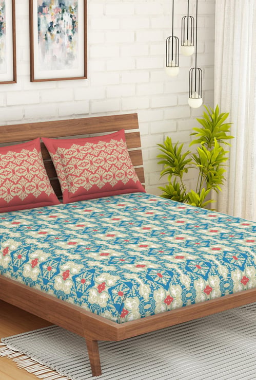 SPACES Core Jubliance Printed 3-Pc. Double Bedsheet Set - 254 x 274 cm