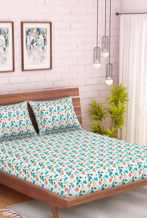 SPACES Core Jubliance Printed 3-Pc. Double Bedsheet Set - 254 x 274 cm