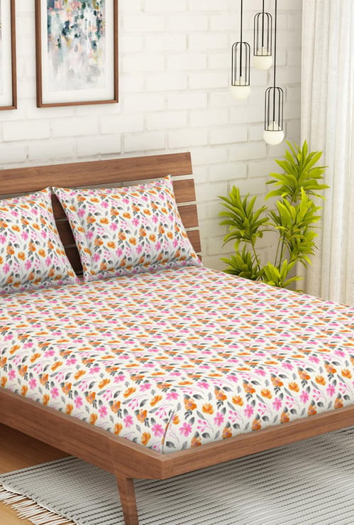 SPACES Core Jubliance Printed 3-Pc. Double Bedsheet Set - 254 x 274 cm